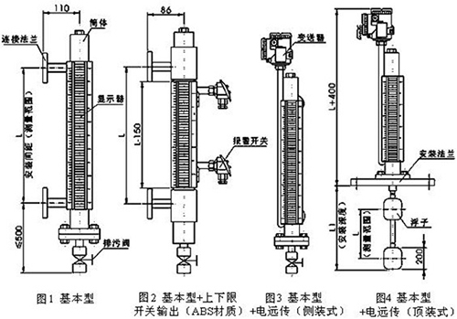 磁力翻板液位計結(jié)構(gòu)原理圖